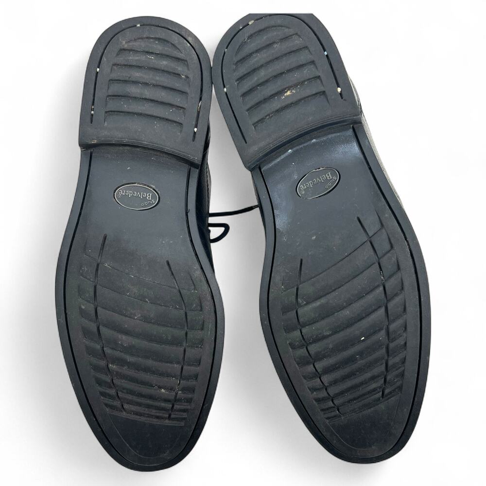 BELVEDERE Duke Men's Semi Formal Leather Comfort Shoes 9D Officewear Workwear - Picture 7 of 9